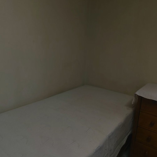 Single divan bed with storage space and mattress, like new