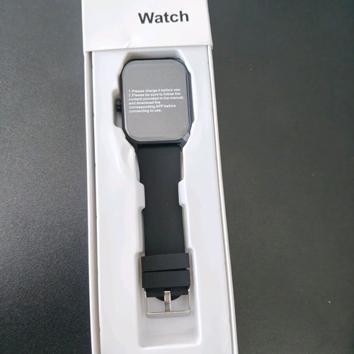 Smart watch new with silicone strap and HD touchscreen