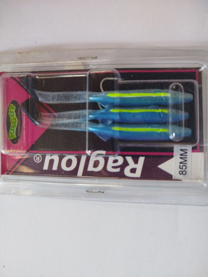 Raglou silicone fishing lures 3 pcs 85mm new PLSA