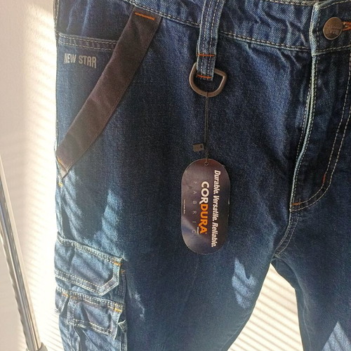Εργασιακά καρό τζιν New Star Cordura καινούργια, μέγεθος L