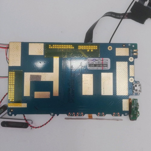 MediaTek ZH960 tablet motherboard used with battery, camera, speakers