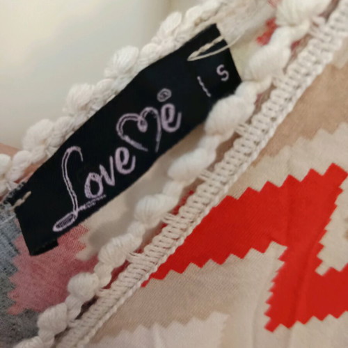 Love Me maxi dress new, multicolor, size small