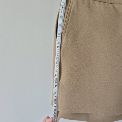 Maje mini skirt size S like new, beige, viscose balloon effect