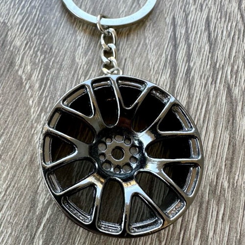 Auto keychains set of 2 new with disc brake and rim details