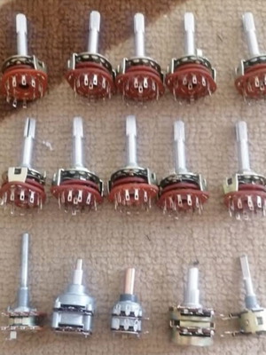 Position Switches and Potentiometers set of 10 and 7 new