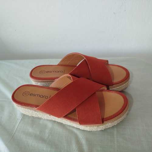 Esmara espadrilles size 38, like new, orange