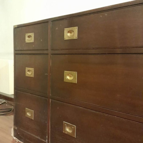 Military style buffet table like new from Harrods