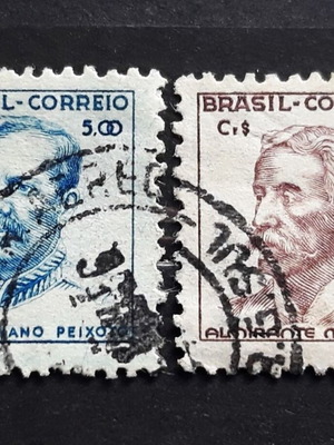 Γραμματόσημα Βραζιλίας 1941 & 1942, διάσημες προσωπικότητες, σαν καινούργια