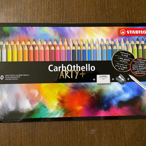 Stabilo Carbothello metal case with 60 pencils new