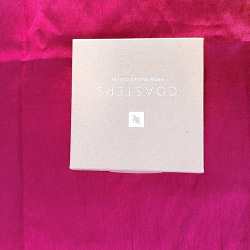 Nespresso coasters new made from recycled material, set of 2