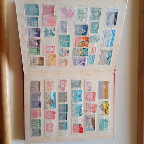 Stamp collection used with 16-page album