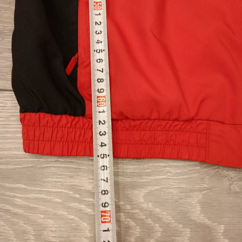 Adidas vintage jacket used, red with black panels