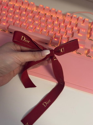 Dior cotton ribbon used