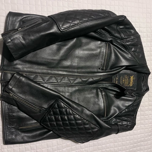 Norton leather jacket new genuine black size M