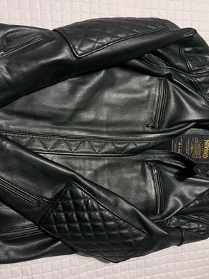 Norton leather jacket new genuine black size M