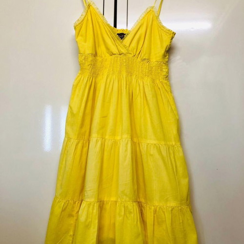 Speed Control dress new, size M, yellow cotton