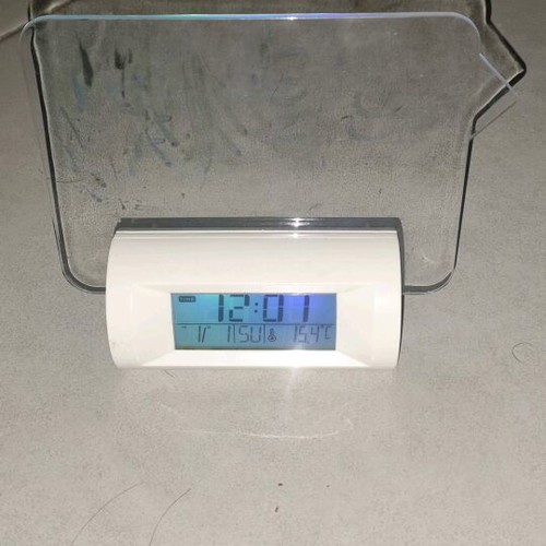 Clock with LED message board used