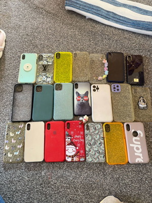 iPhone Samsung mobile phone cases like new, pack of 20