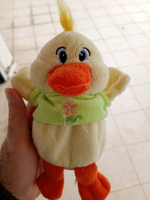 Plush duck used with working sound