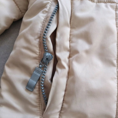 Alpine Pro beige winter jacket like new, removable hood