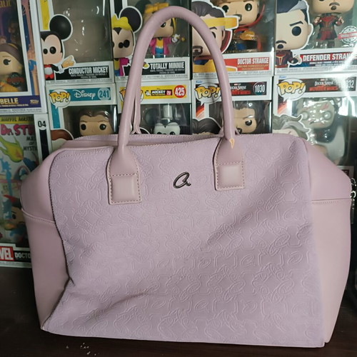 Axel handbag used, lilac color