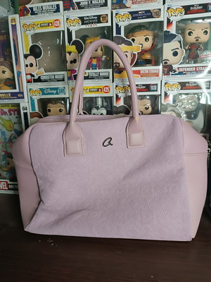 Axel handbag used, lilac color