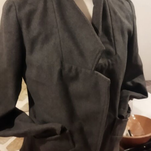 No Limit women's gray semi-coat used with asymmetric collar