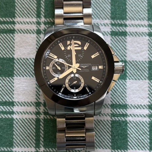 Longines Conquest Chronograph Automatic 41mm watch like new