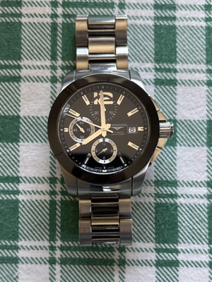 Longines Conquest Chronograph Automatic 41mm watch like new