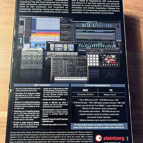 Cubase Pro 8.5 like new music production software