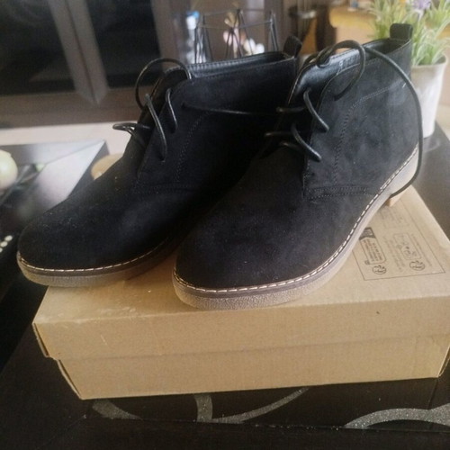 Afeika women's short boots new, size 38, black leather