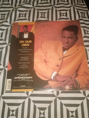 Bobby Brown On Our Own 12" vinyl single 1989 Ghostbusters II soundtrack