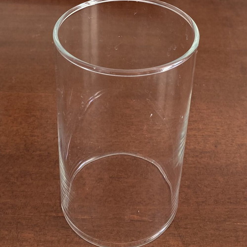 Vintage clear glass cylinder lamp shade replacement