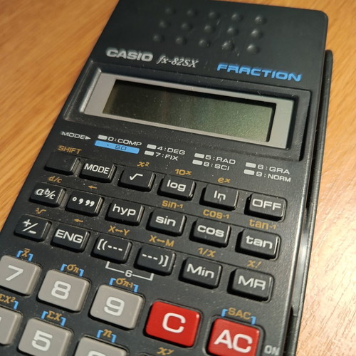 Casio fx-82SX scientific calculator used, fully functional needs battery