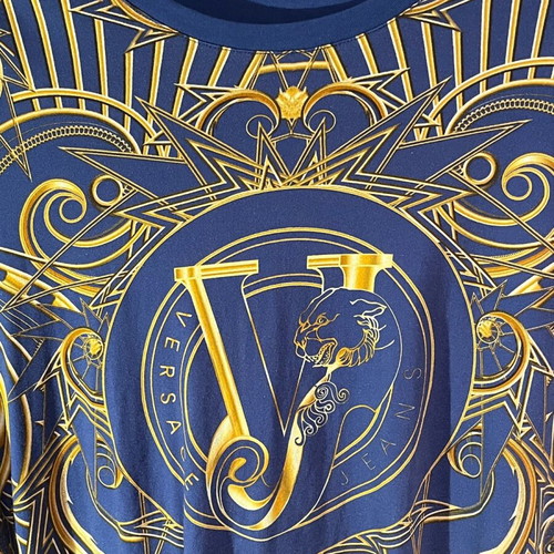 Versace Jeans long-sleeve blue shirt like new with serial number
