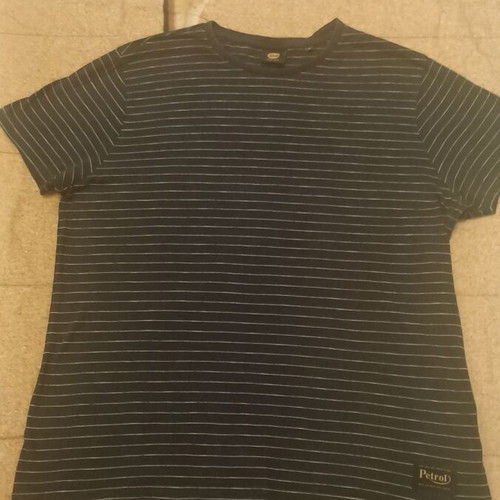 Petrol Industries men's striped blue T-shirt XL