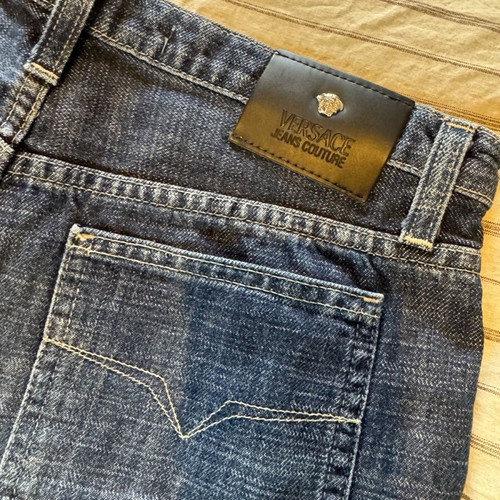 Versace denim shorts like new, size XS/S, blue