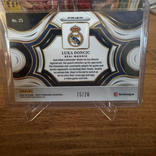 Luka Doncic 2025-26 Panini Select Euroleague Snapshots numbered 20
