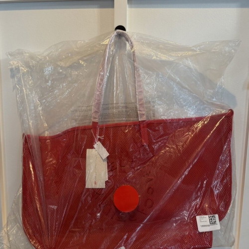 Stella McCartney x H&M Large Red Mesh Tote Bag New
