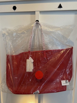 Stella McCartney x H&M Large Red Mesh Tote Bag New