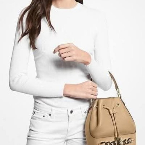 Michael Kors original limited edition leather crossbody bag, beige