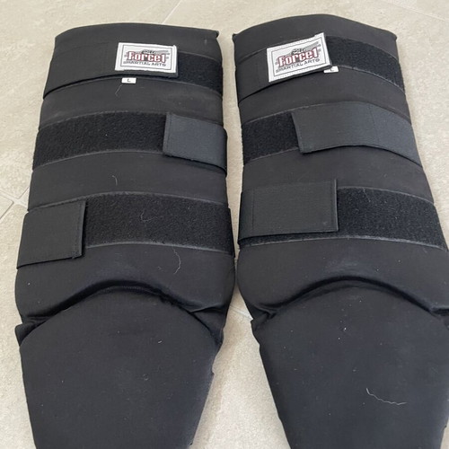 Force 1 Martial Arts Shin Guards size L like new, black