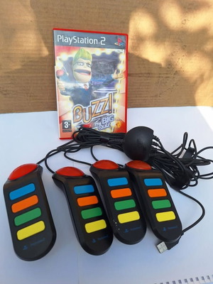 Buzz game for Sony PlayStation 2 with 4 joysticks new