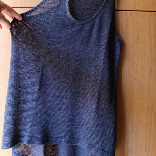 Women's blouse Miss Fiori navy blue like new, size M