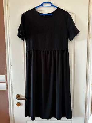 Zara black midi dress like new, size M
