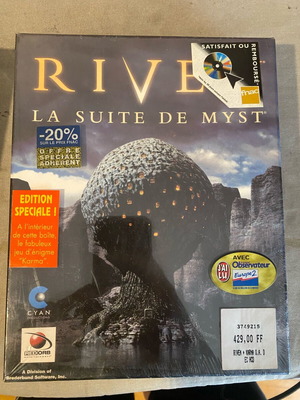 Riven The Sequel To Myst Big Box PC Game 1997 French sealed, new