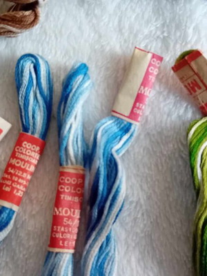 Мулинета за бродиране меланж комплект 16 броя