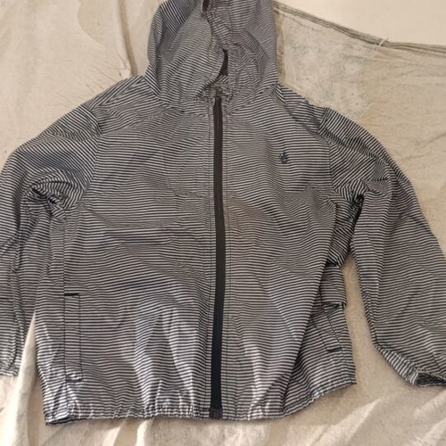 Petit Bateau windbreaker jacket 5y, new, striped polyester