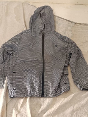 Petit Bateau windbreaker jacket 5y, new, striped polyester