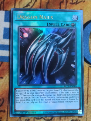 Dragon Nails κάρτα Spell Yu-Gi-Oh! σαν καινούργιο